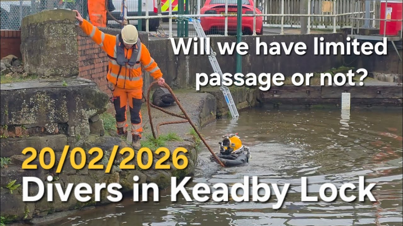 Divers in Keadby Lock - 20/02/2026