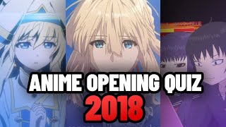 ANIME OPENING QUIZ 📅 2018 | I promise that #7 is actually really good. Don't let the OP fool you! screenshot 2