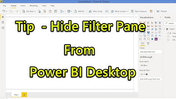 Tip - Hide Filter Pane from the Power BI Desktop