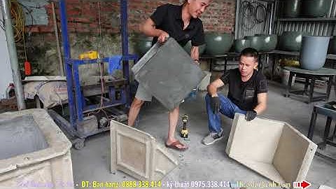 Tiếp tục ra mắt 4 khuôn vuông trơn làm chậu xi măng nhẹ
