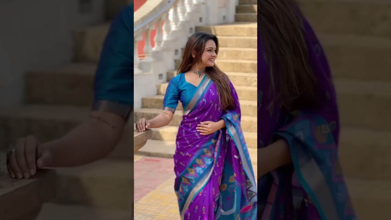 Ikkat Soft Silk Patola Guranted Fabric Saree