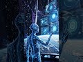 What Humans Become In 10000? #futureearth  #cyberpunk  #humanity  #viral  #ai    #shorts  #scifi