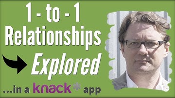 1-to-1 Relationships in a Knack Database App