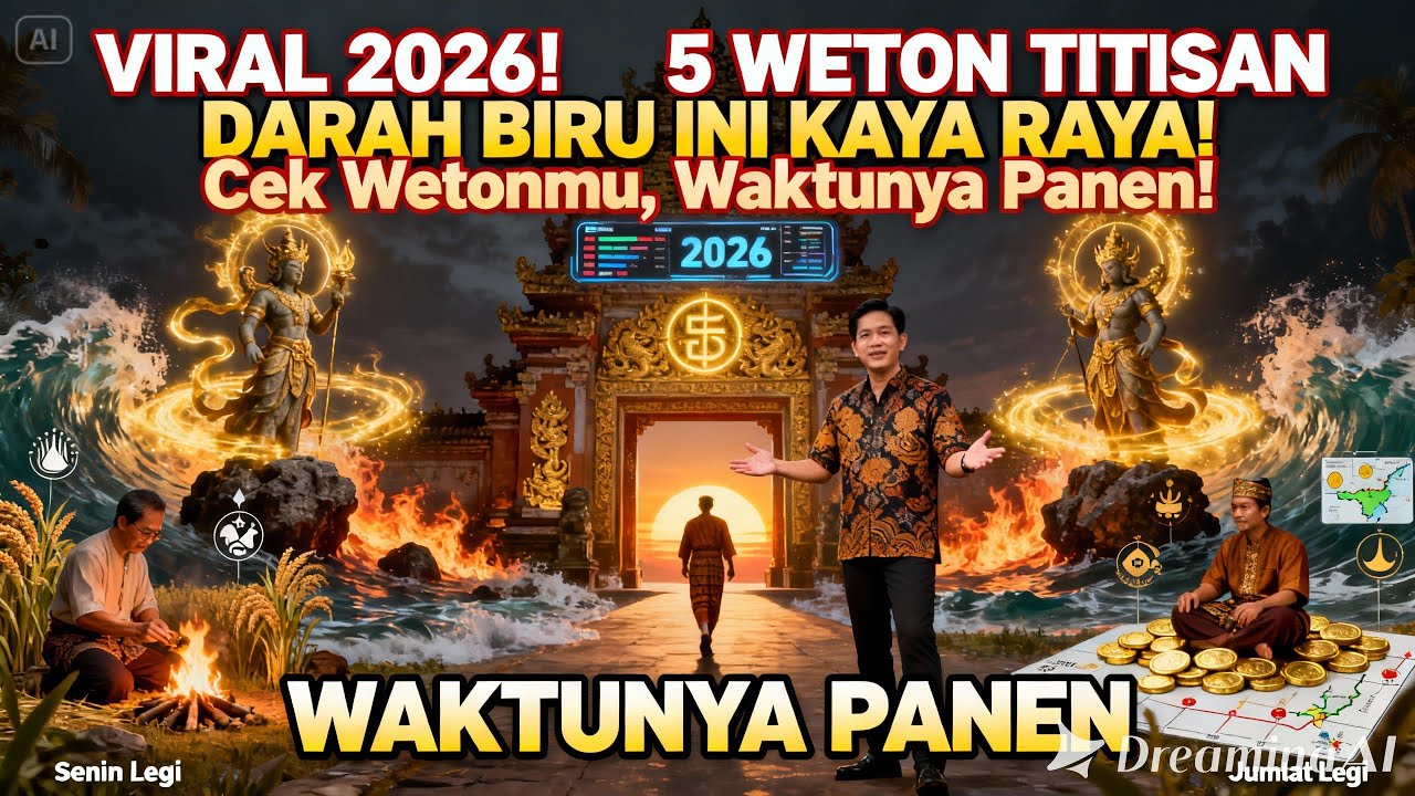 VIRAL 2026! 5 WETON TITISAN DARAH BIRU INI KAYA RAYA! Cek Wetonmu, Waktunya Panen!