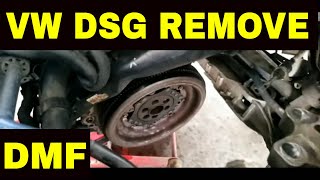 VW JETTA TDI DSG removal for Dual mass flywheel DMF or Clutches