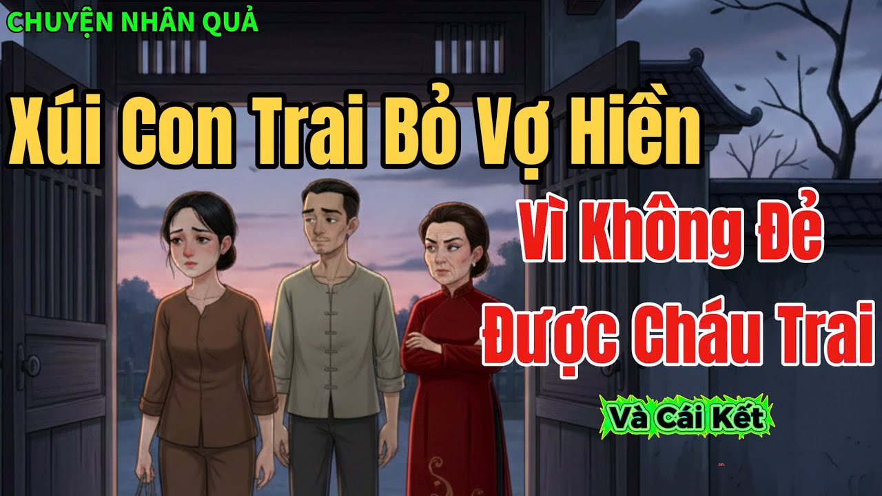 Mẹ Chồng Xúi Con Trai Bỏ Vợ Hiền Vì Không Đẻ Được Cháu Trai, Và Cái Kết! | Chuyện Nhân Quả