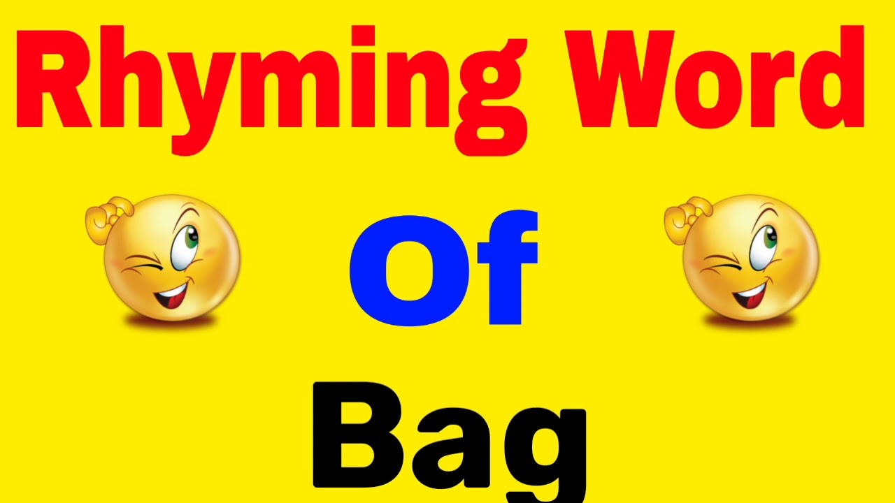 Bag ka rhyming word  2 Rhyming words of bag  bag ka rhyming word kya hai   YouTube