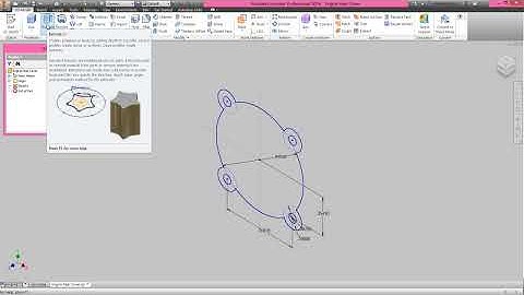 Engine Rear Cover (Video Tutorial) Autodesk Inventor