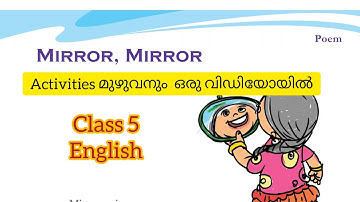 Class 5 Mirror Mirror Activities l English Scert