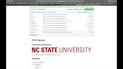 HW2 | CSC519 - DevOps | Configuration Management