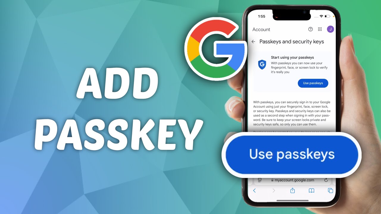 How to Add Passkey to Google Account - YouTube