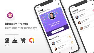 Birthday Prompt - Best Birthday Reminder app for iOS | Full iOS source code built in Swift screenshot 4