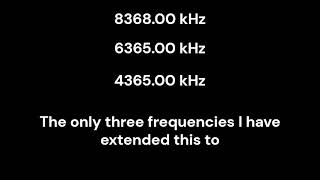 Mysterious Buzzer - 8368 kHz -6365 kHz - 4365kHz