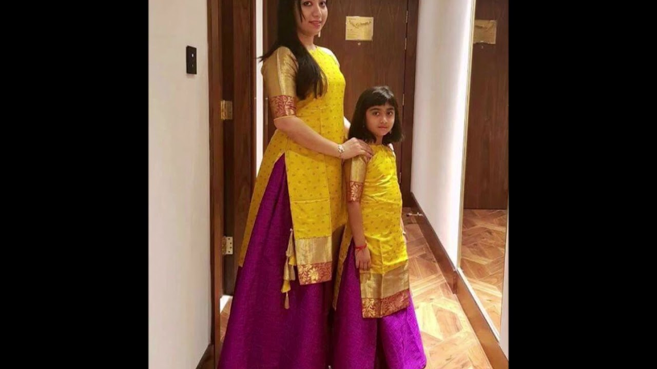 party wear for mom and daughter