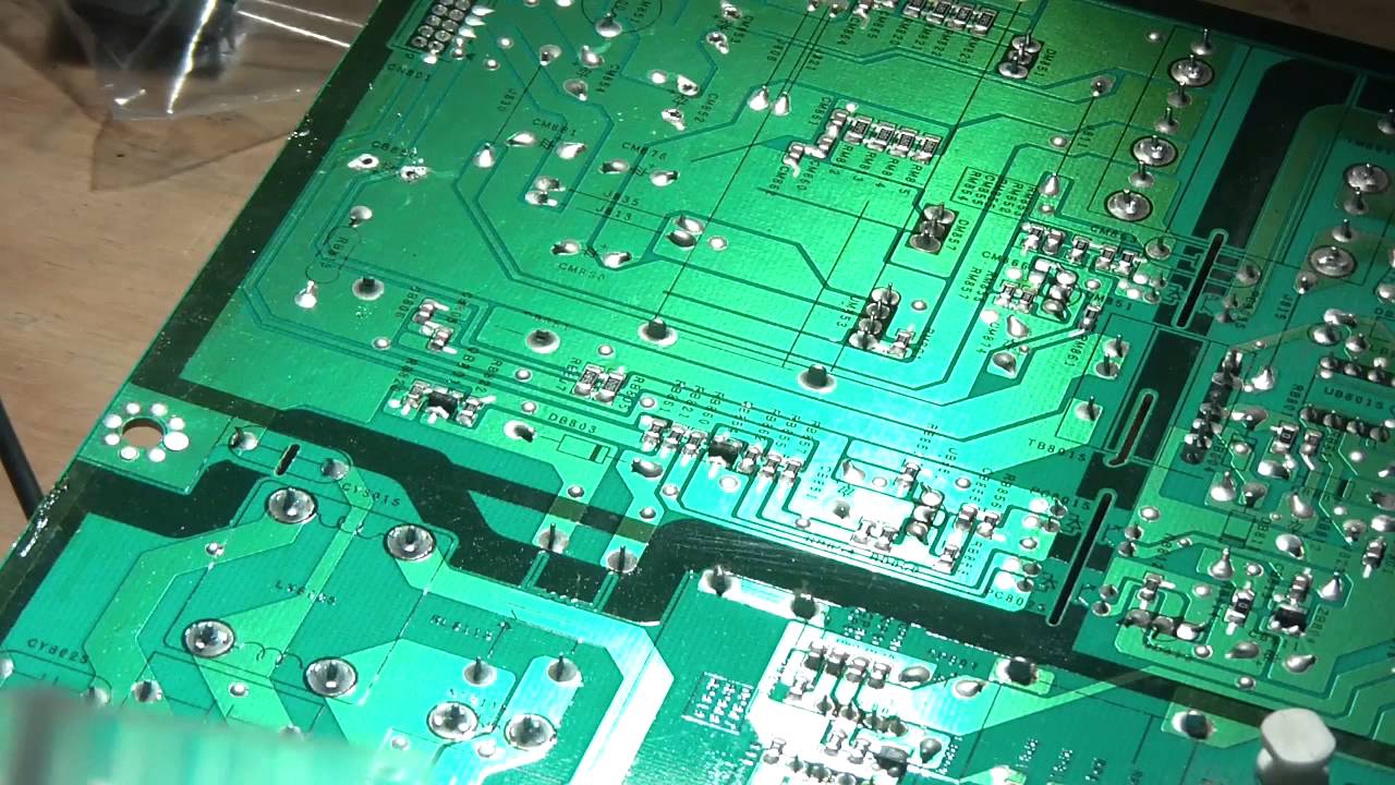 Samsung LCD TV repair bad power supply not starting bad Capacitor YouTube