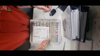 How to tie newspapers