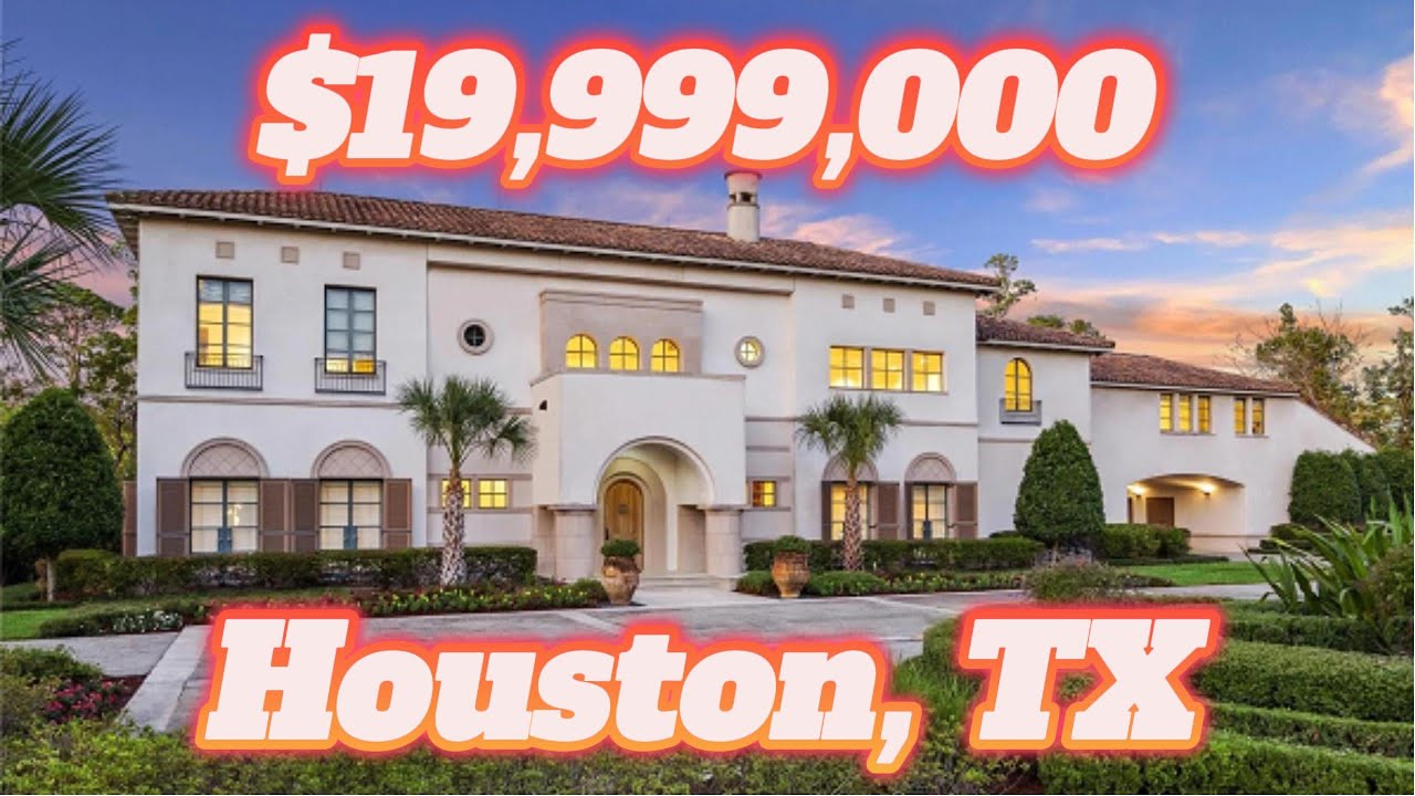 "UNBELIEVABLE $20M MANSION TOUR 2025 | Houston, TX Luxury Real Estate ...