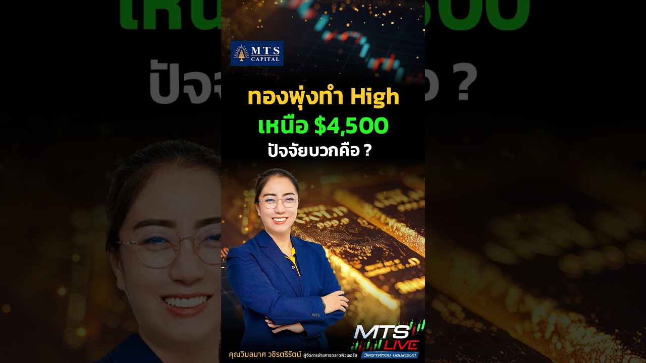 ⁣MTS Capital ทองพุ่งทำ High เหนือ $4,500  ปัจจัยบวกคือ ?