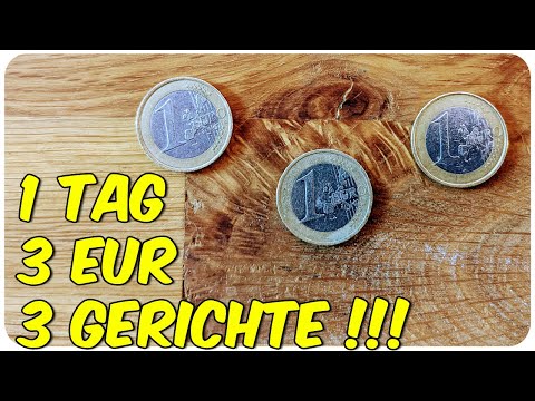 Nur 3 EUR für 3 komplette MAHLZEITEN (wird man satt?) EXPERIMENT