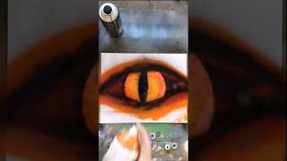 Dragon Eye, using simple spray painting techniques to create awesome effects. #spraypaintart #shorts