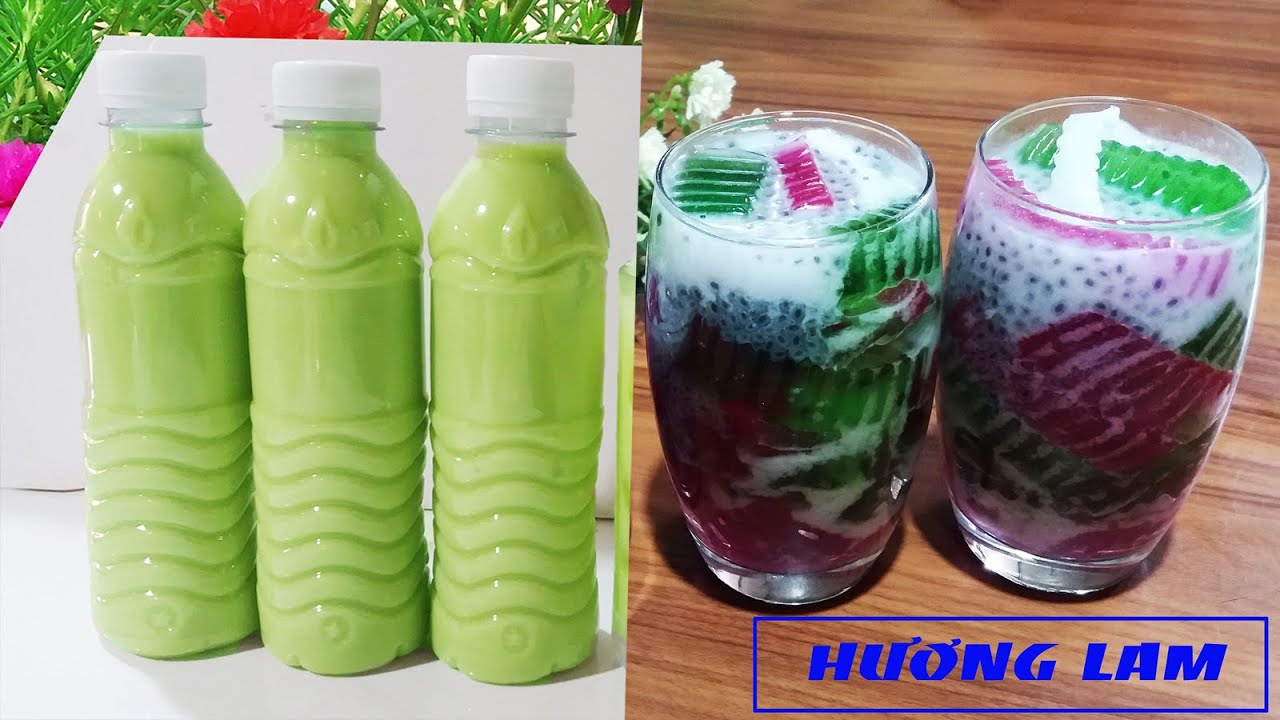 Chè thạch dừa - Sữa đậu xanh, thơm ngon thanh mát giải nhiệt ngày nắng nóng - Huong Lam