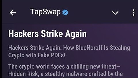 Hackers Strike Again| Tapswap Daily Task Cinema Codes