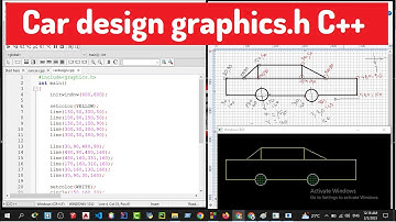 How to Car design graphics.h C++  | Lec 8