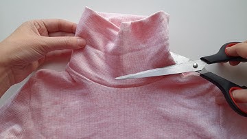 ✂️ Transform an Annoying TURTLENECK in 2 MINUTES – 3 GENIUS Hacks!