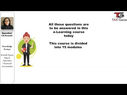 Goods and Service Tax E-learning brief HD