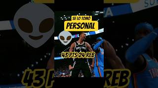 Wemby 👽 se lo tomo Personal e hizo Historia43 pts 24 rebs 3 bloq
