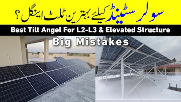What is the best angle for solar structure? #solarstructure #bestsolarpanleangle #solarstand