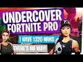 Undercover Fortnite Pro in Random Duos - They don't believe how many wins I have lol...