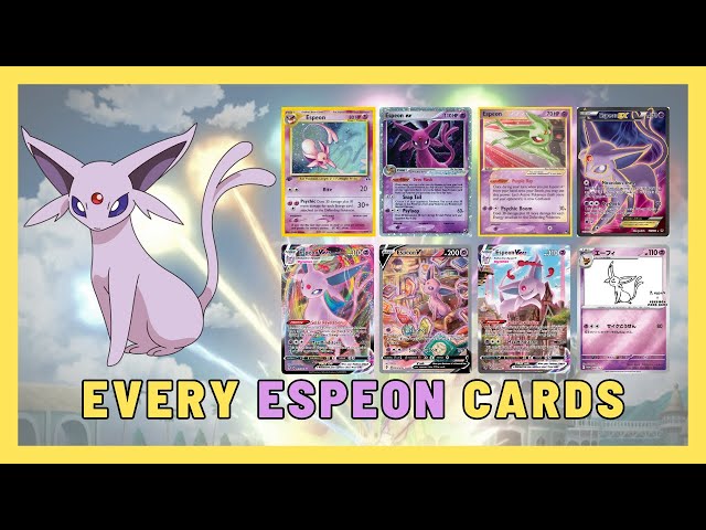 Every Espeon Pokemon Card #Espeon #Eeveelution #PokemonTCG - YouTube
