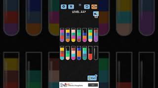 water color sort level 227 walkthrough solutions iOS