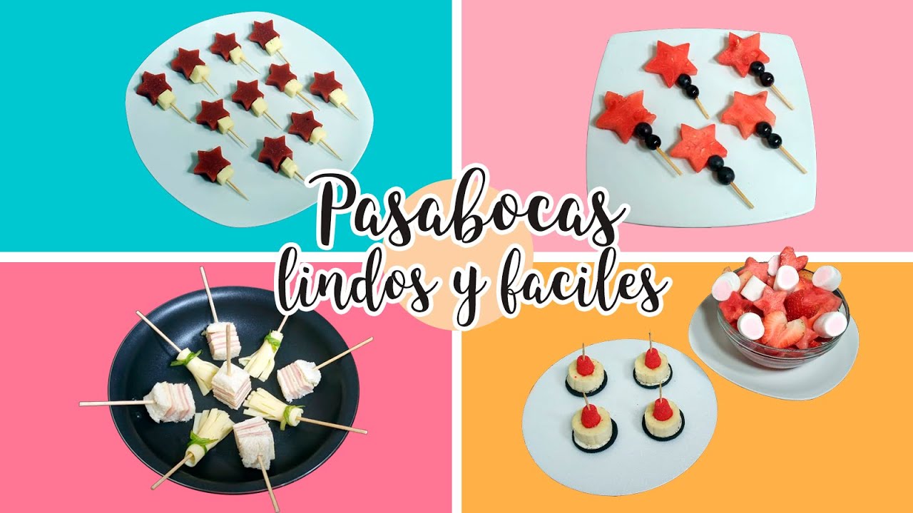 PASABOCAS LINDOS Y FÁCILES