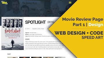Web Design + Code | Speed Design | Movie Review Page - Part1