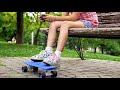 Teenage Girl Relaxing In Park  Stock Video