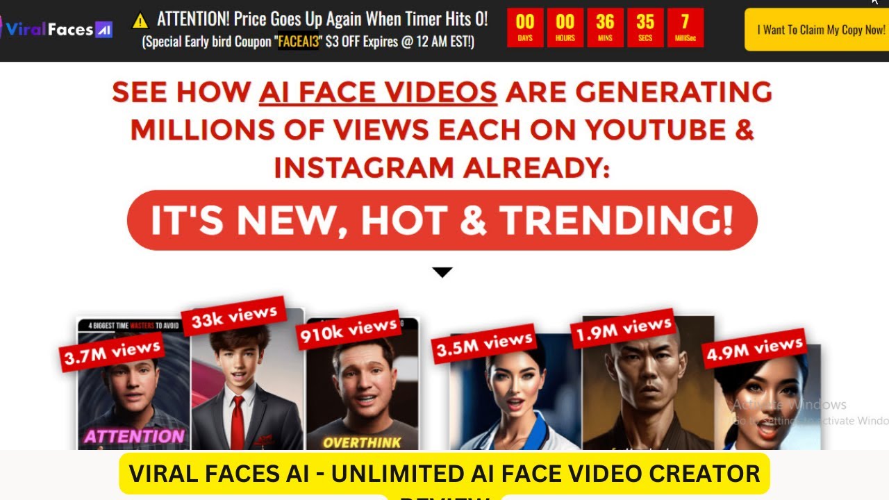 Viral Faces AI - Unlimited AI Face Video Creator Review Make Money Online with  Affiliate Marketing