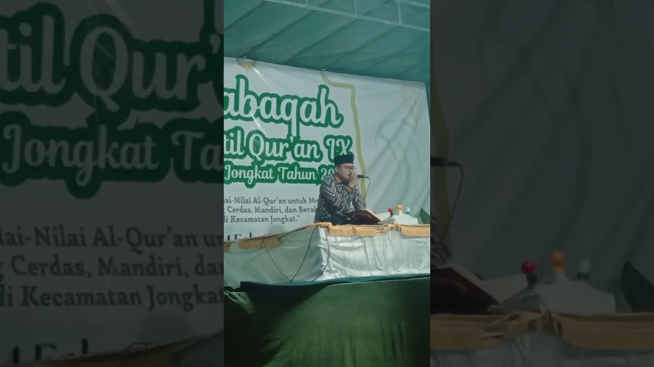 Tilawah penutupan musabaqoh Tilawatil Qur'an di Jungkat