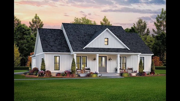 MODERN FARMHOUSE PLAN 4534-00061 WITH INTERIOR