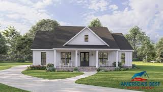 MODERN FARMHOUSE PLAN 4534-00061 WITH INTERIOR