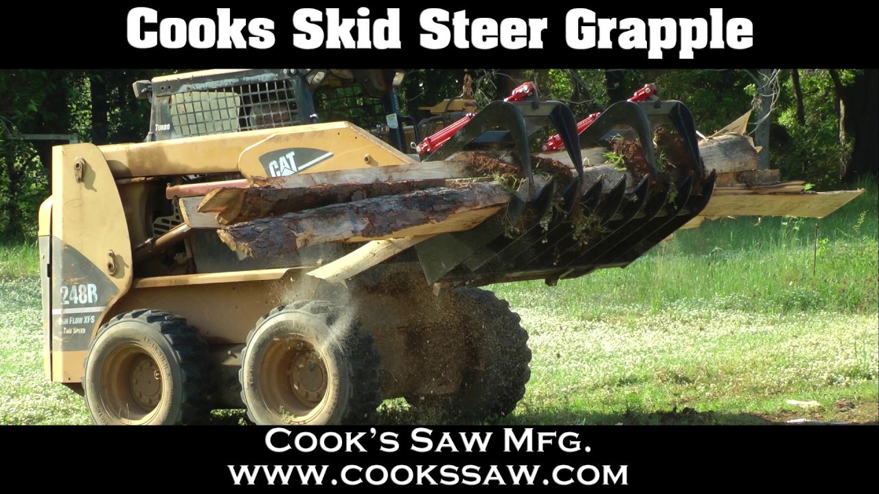 Cooks Skid Steer Grapple Demo / Skid Steer Attachment