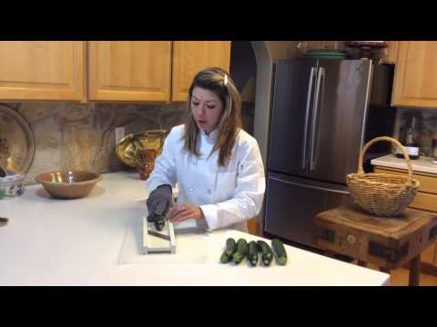 Chef Hallie Makes Zucchini Noodles With A Mandolin-11-08-2015