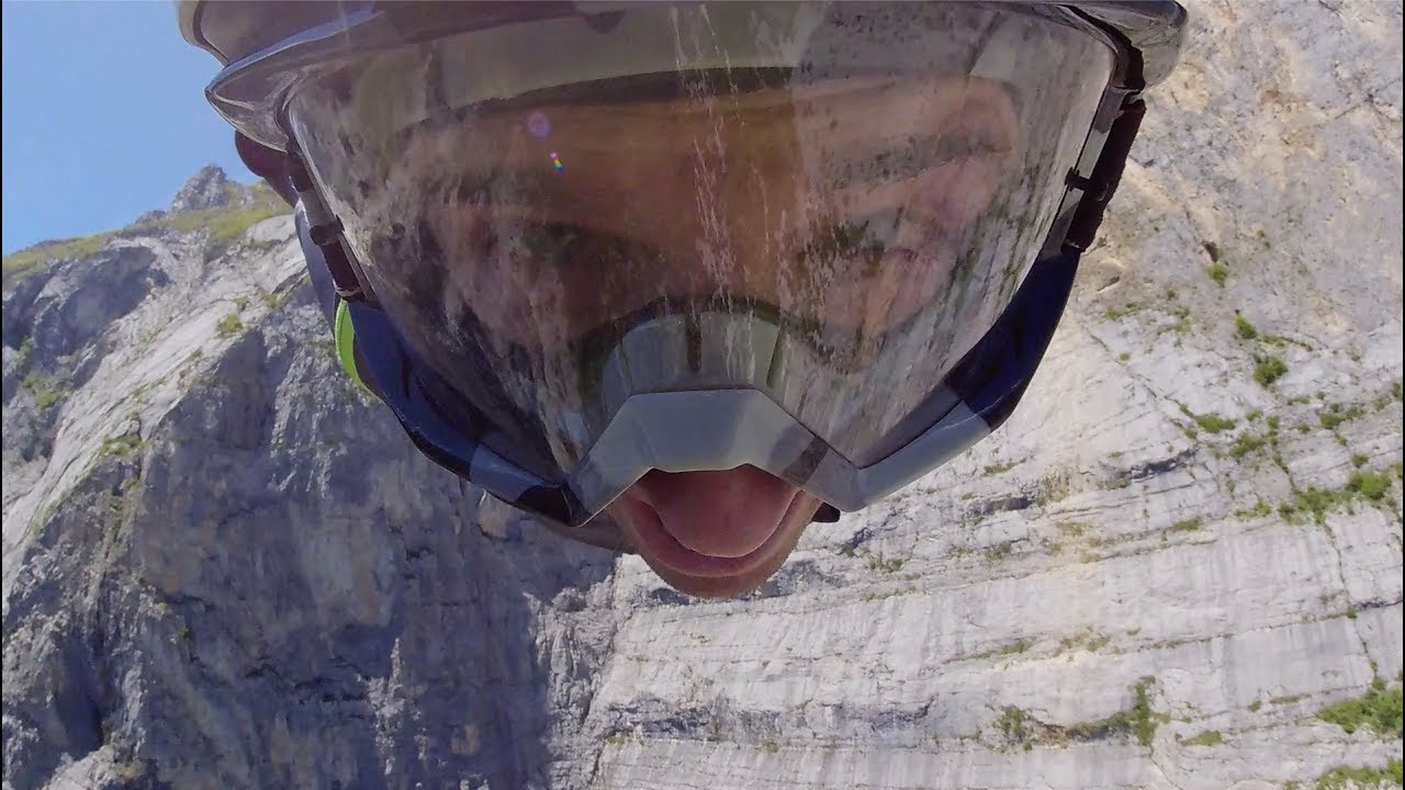 Brento BASE jump Intrudair Half-A High Winds Near Death