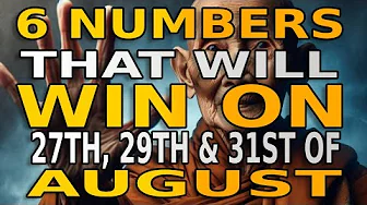 6 Lucky Numbers to FOCUS and GET RICH on  , 27TH ,  29TH and 31ST, AUGUST 2025