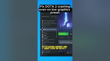 Fix gpu crashing while playing DOTA 2 even in low graphic preset | #shorts