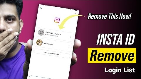 How to Remove Instagram Account From Login List