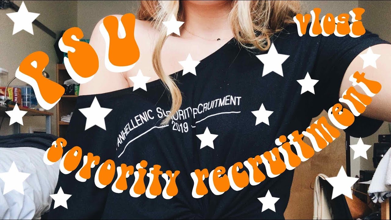 my sorority recruitment experience penn state // vlog YouTube