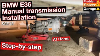 BMW E36 manual transmission installation (step-by-step) BMW E36 manual swap.