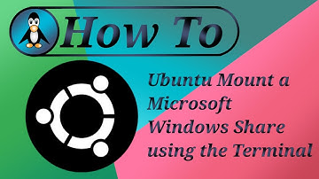 Ubuntu Mount a Microsoft Windows Share using the Terminal